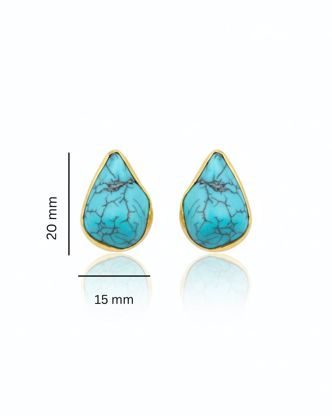 Turqua Teardrop Studs