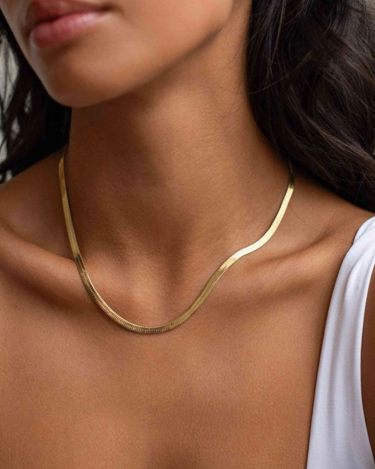 D_LouiseGoldWaterproofEssentialsSnakeChainNecklace45cmWomens - Fashion Jewellery Meerami