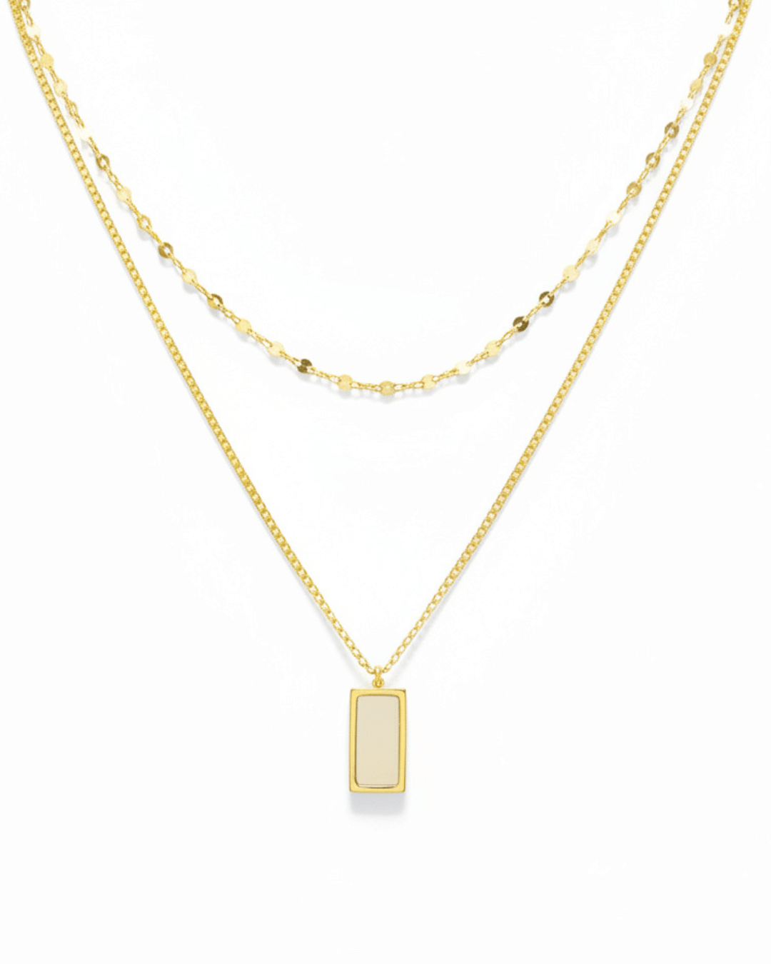 MOP layered Necklace