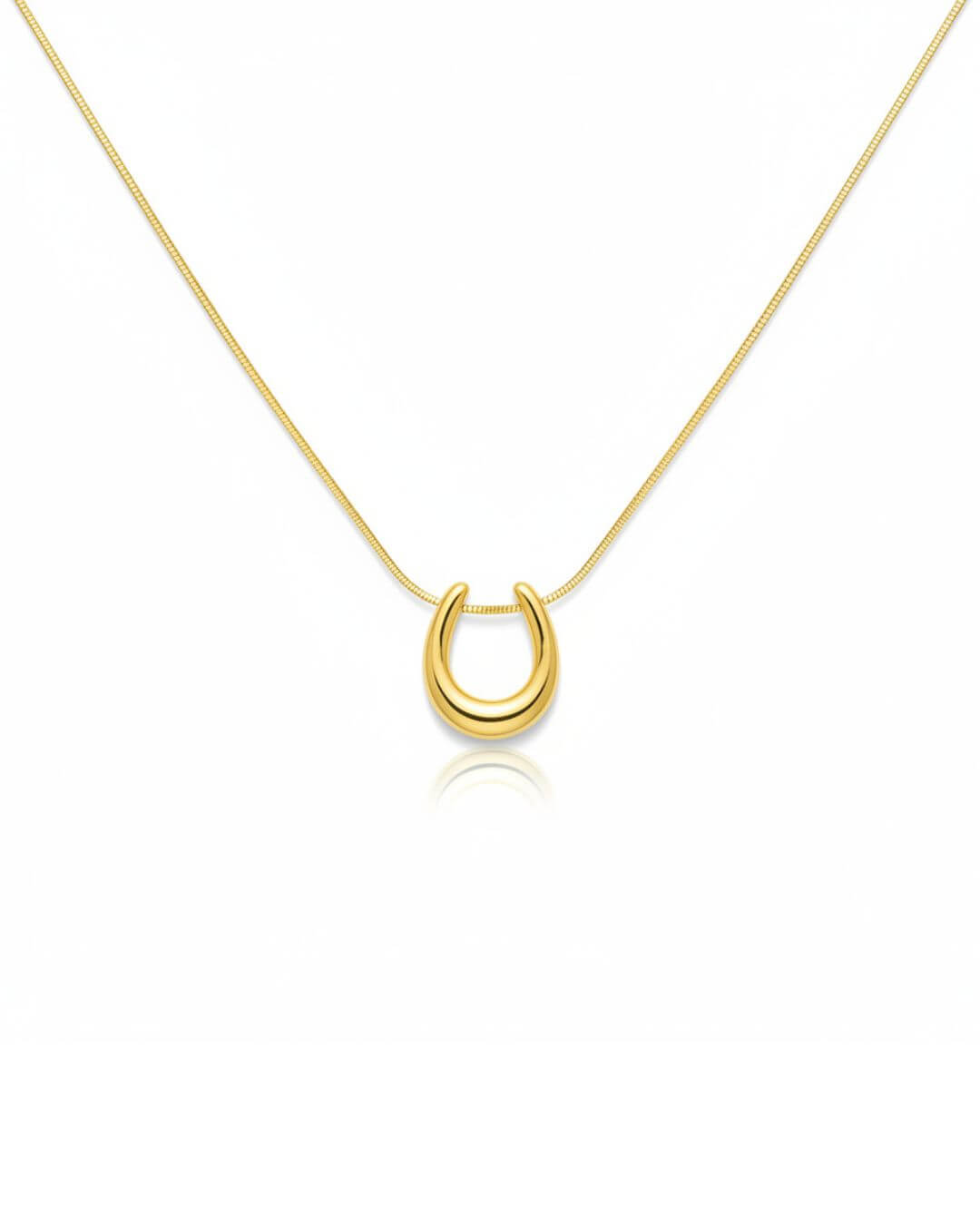 U-Hoop Pendant Necklace
