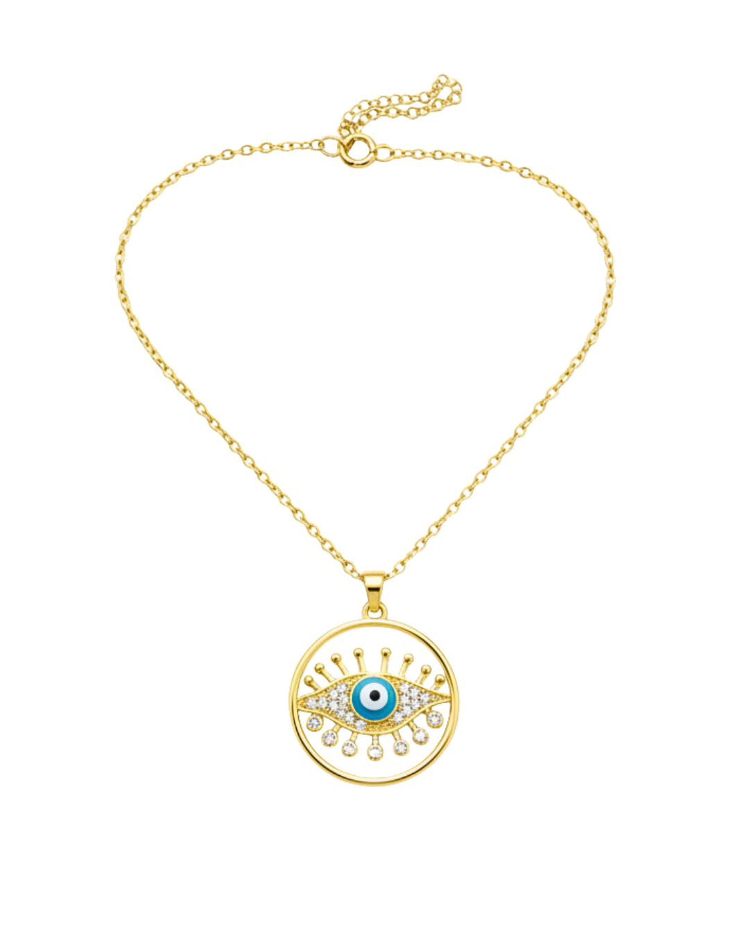 Round Evil Eye Necklace