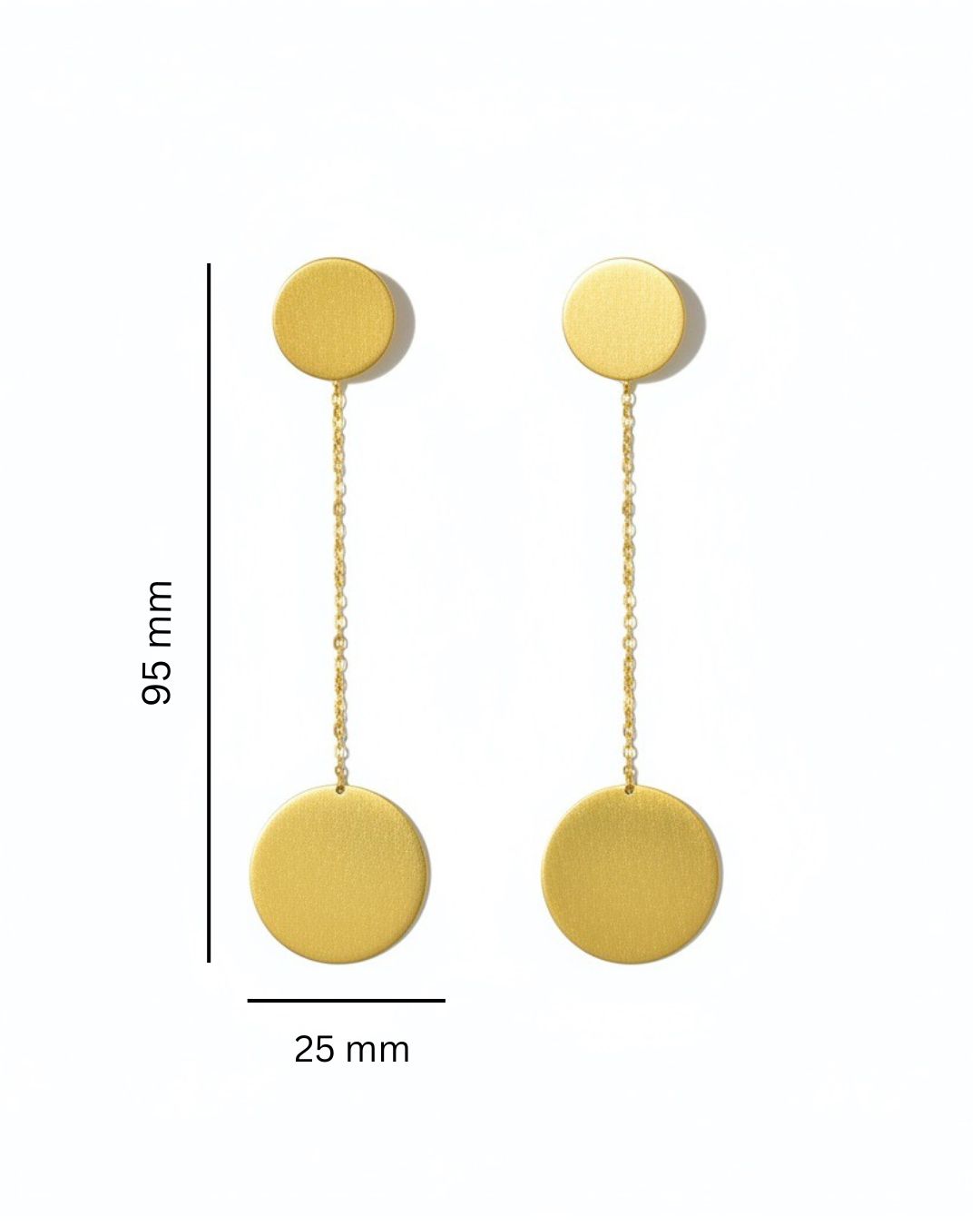 Disc Drop Earring