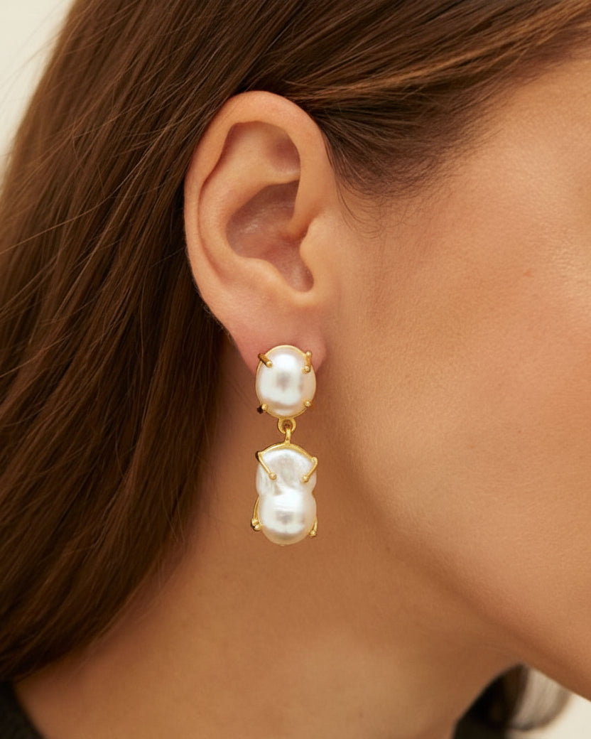 Amaara Pearl Drops Earring
