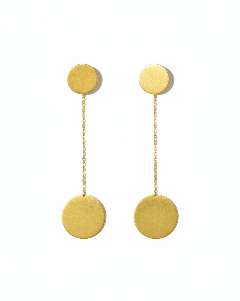 Disc Drop Earring